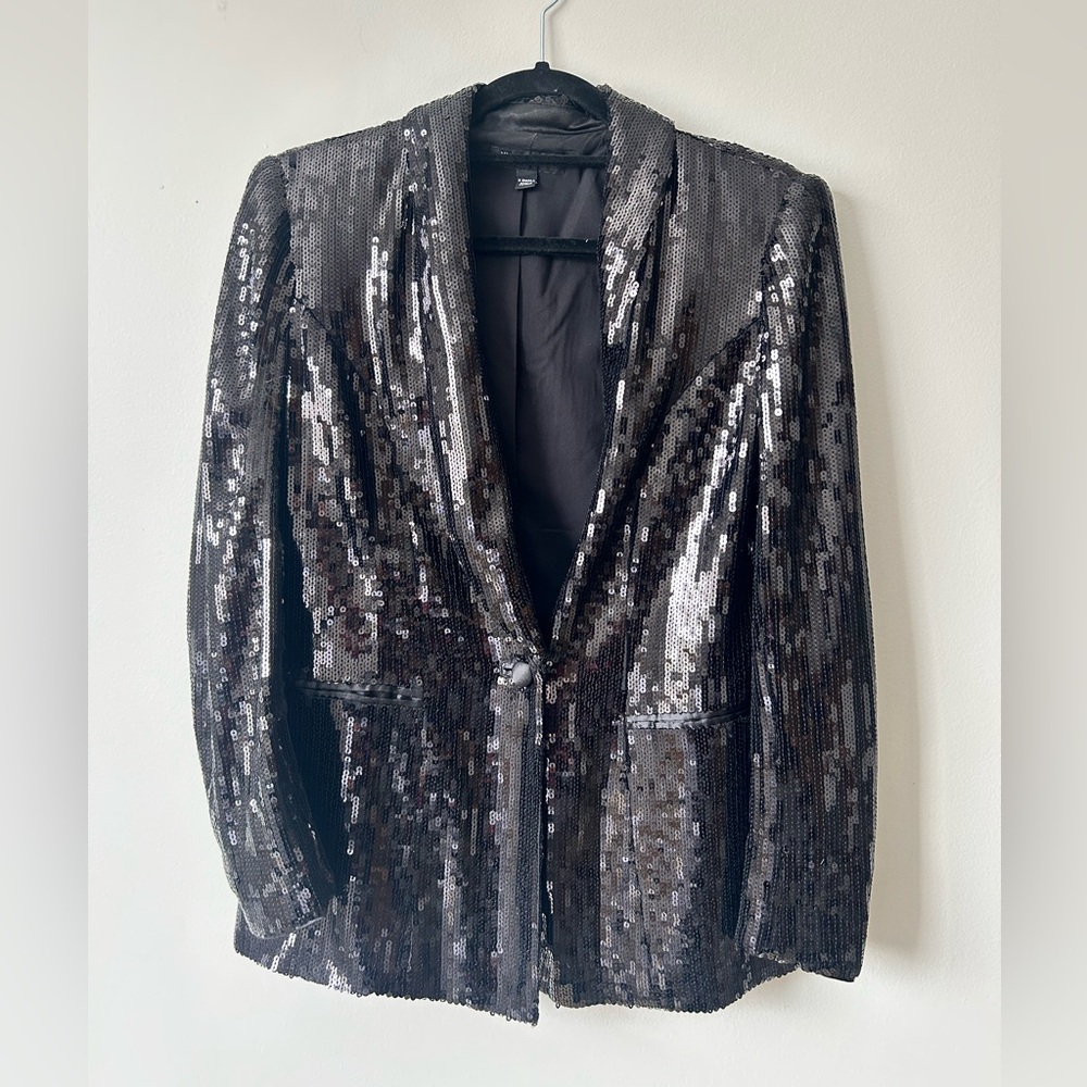 INC International Concepts Shimmering Sequin Blazer